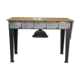 Console furniture from the Banque de France metal 1950