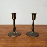 Porte-bougies en métal du milieu du siècle, années 1960, lot de 2