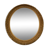 Old oval mirror, period XIXth