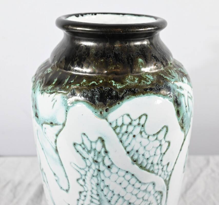 “Les Pélicans” vase, signed L. Alaurant – 1950
