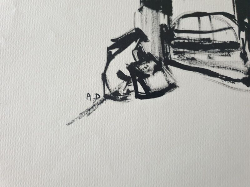 André Duculty (1912-1990) India ink on paper "The return of sinners" Monogrammed at the bottom