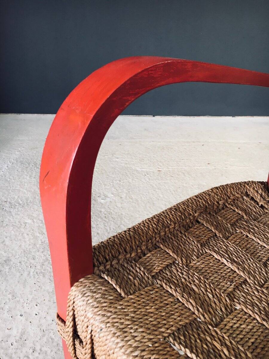 Vintage Mediterranean Rope Armchair, France, 1930s