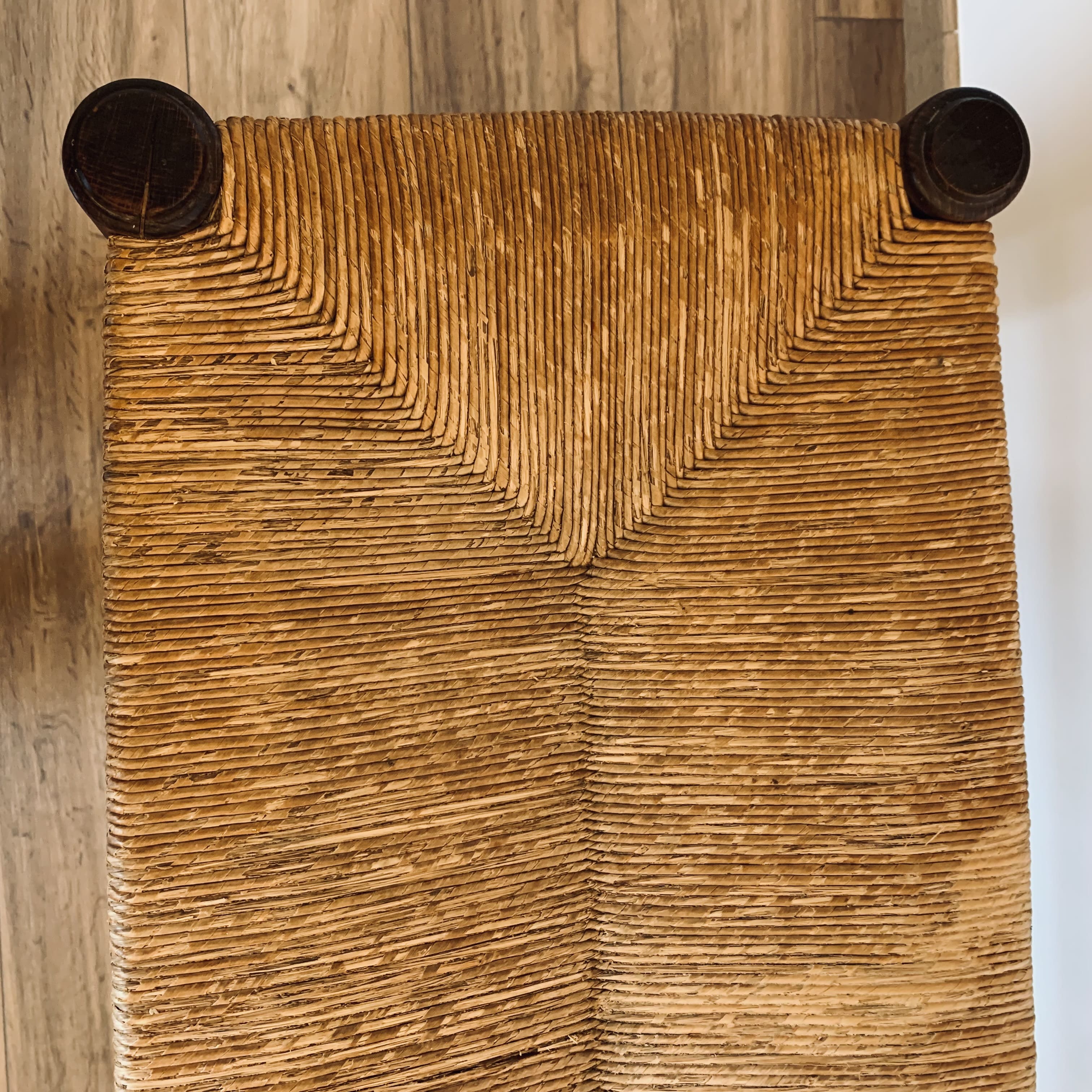 Mulched bench - turned wood