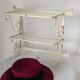 Vintage wrought iron wall coat rack
