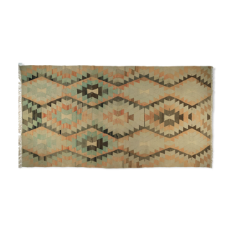 Anatolian handmade kilim rug 388 cm x 195 cm