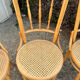 Set of 3 fluted bistro chairs