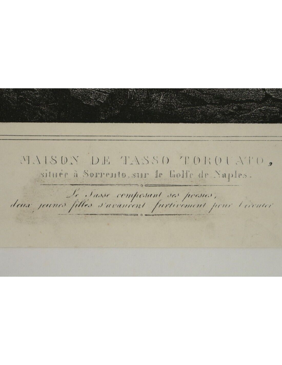 Lithography, Engraving, House of Tasso Torquato