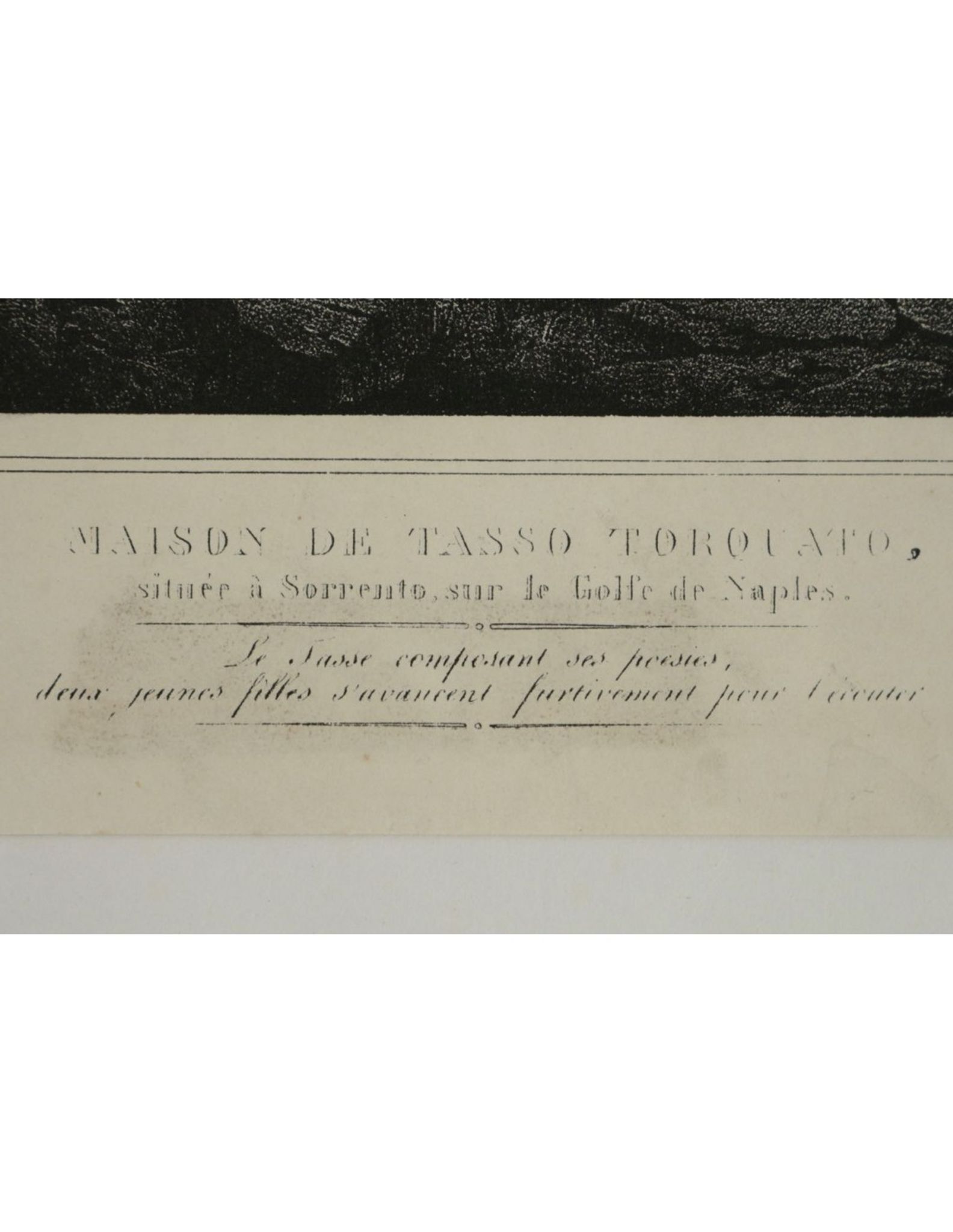 Lithographie, Gravure, Maison de Tasso Torquato