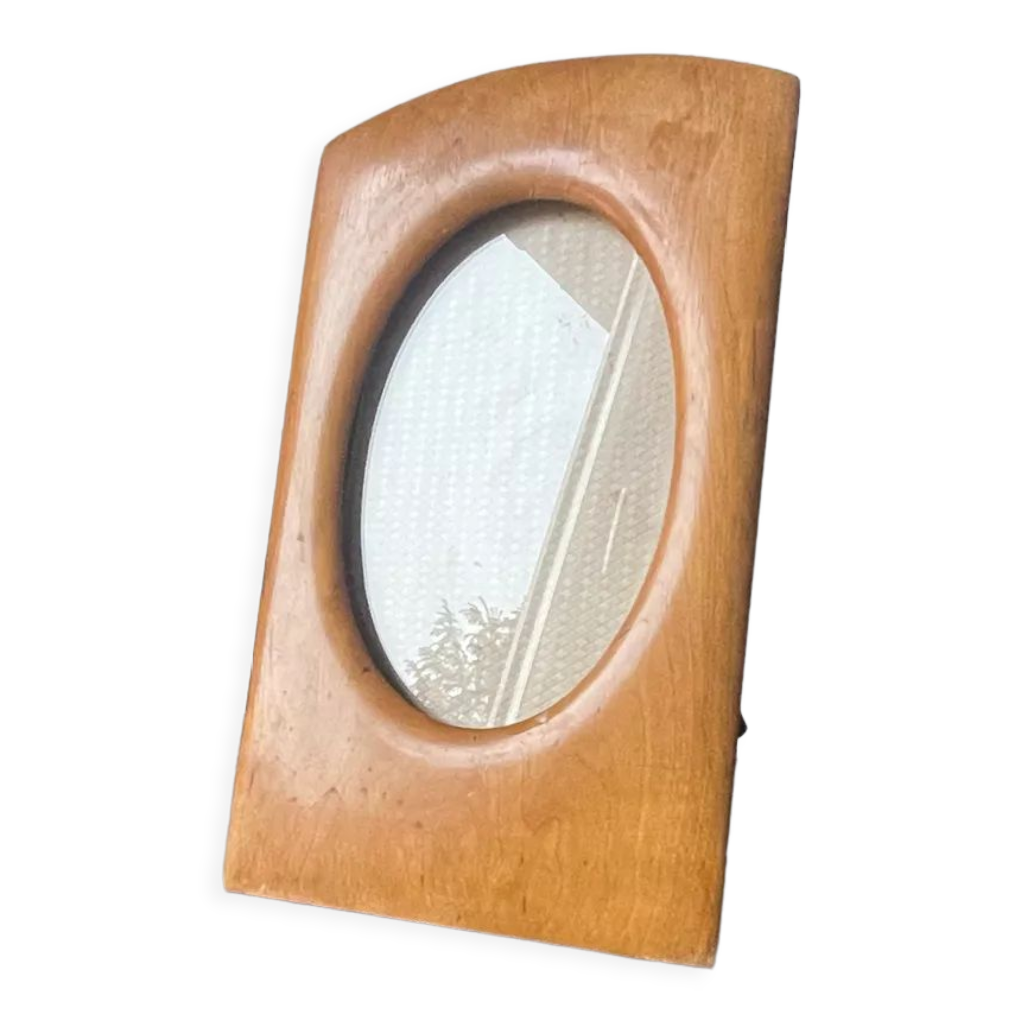 Antique  art nouveau birch wooden frame measurements 22 cm x 13 cm