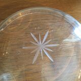 Old metal and glass compotier