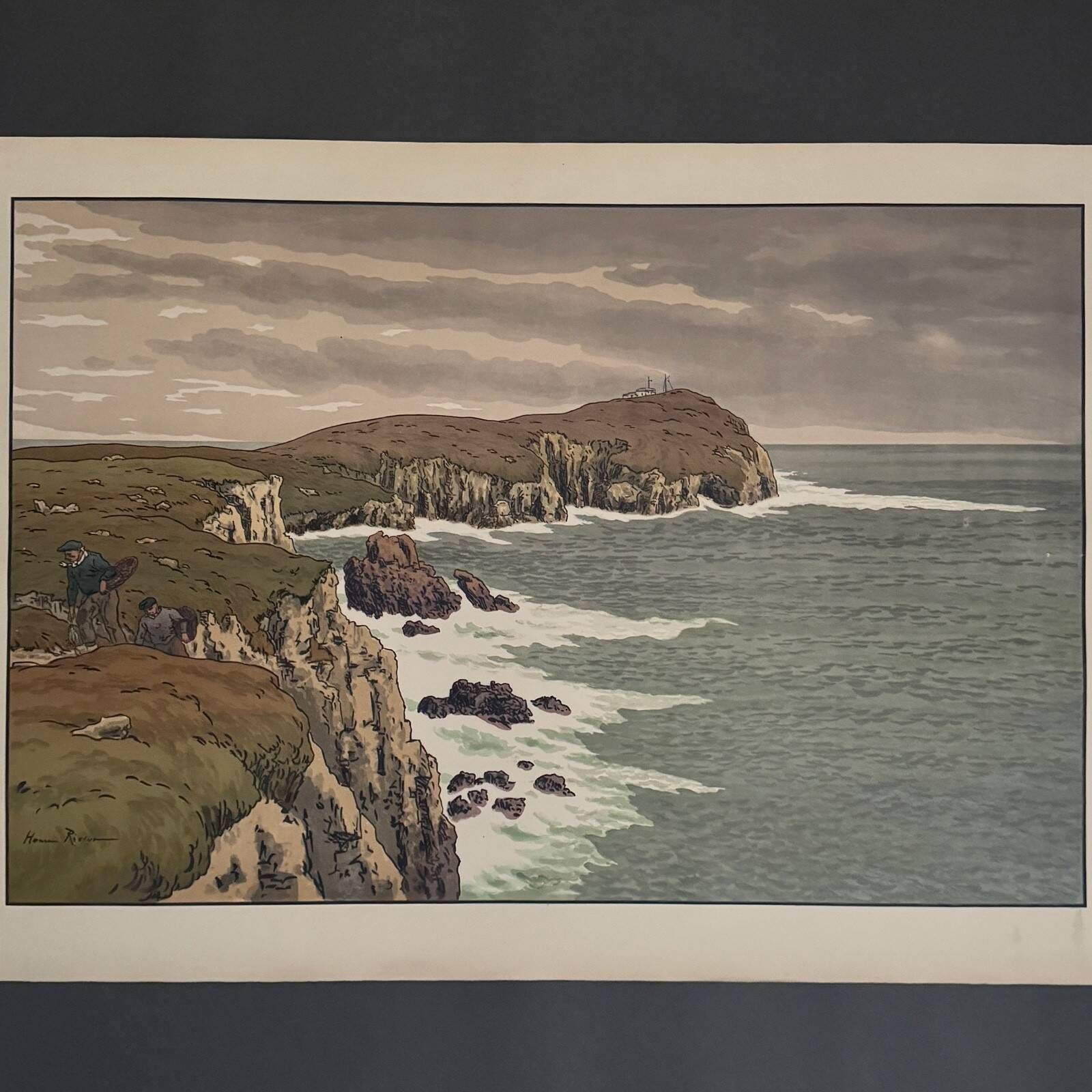 Lithograph by Henri Rivière The Aspects of Nature - The Cape