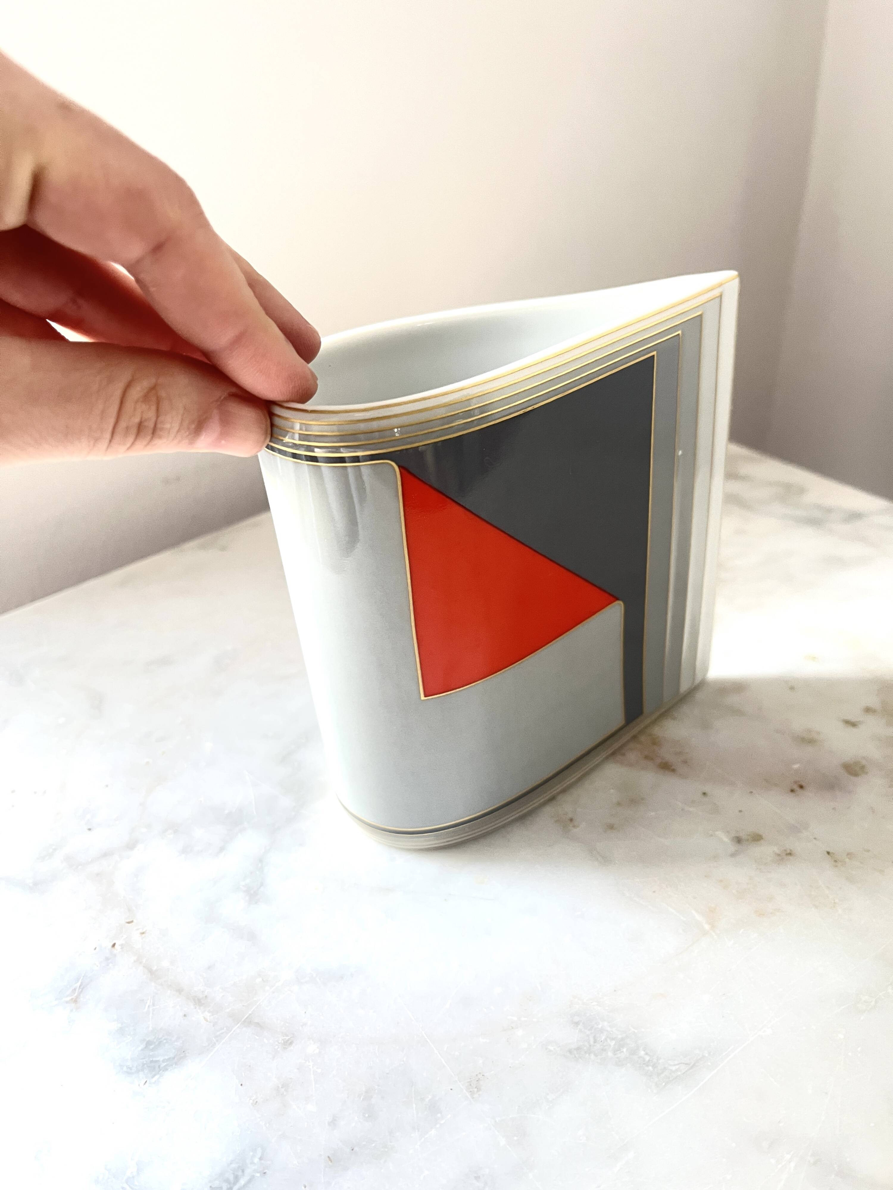 Vase en céramique vintage Rosenthal Studio Line par Christa Goltz, Allemagne, années 1980.