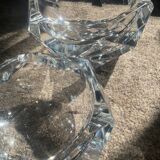 Pair of vintage crystal ashtrays from Val St Lambert