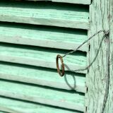 Old wood volet mint color