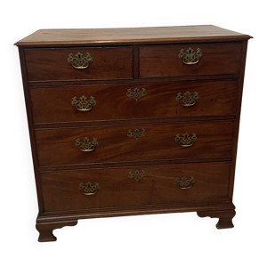 Commode en acajou, ouvrant - laiton