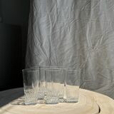 6 grands verres à orangeade en verre