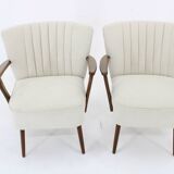 1960s Pair of Resored Armchairs, Czechoslovakia