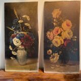 Two oil paintings on panels