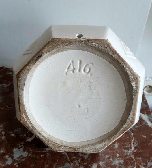 Art Deco cracked ceramic vase