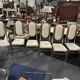 Ensemble de 6 chaises Bambou en laiton 1980