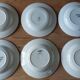 mismatched lot 6 stamped soup plates