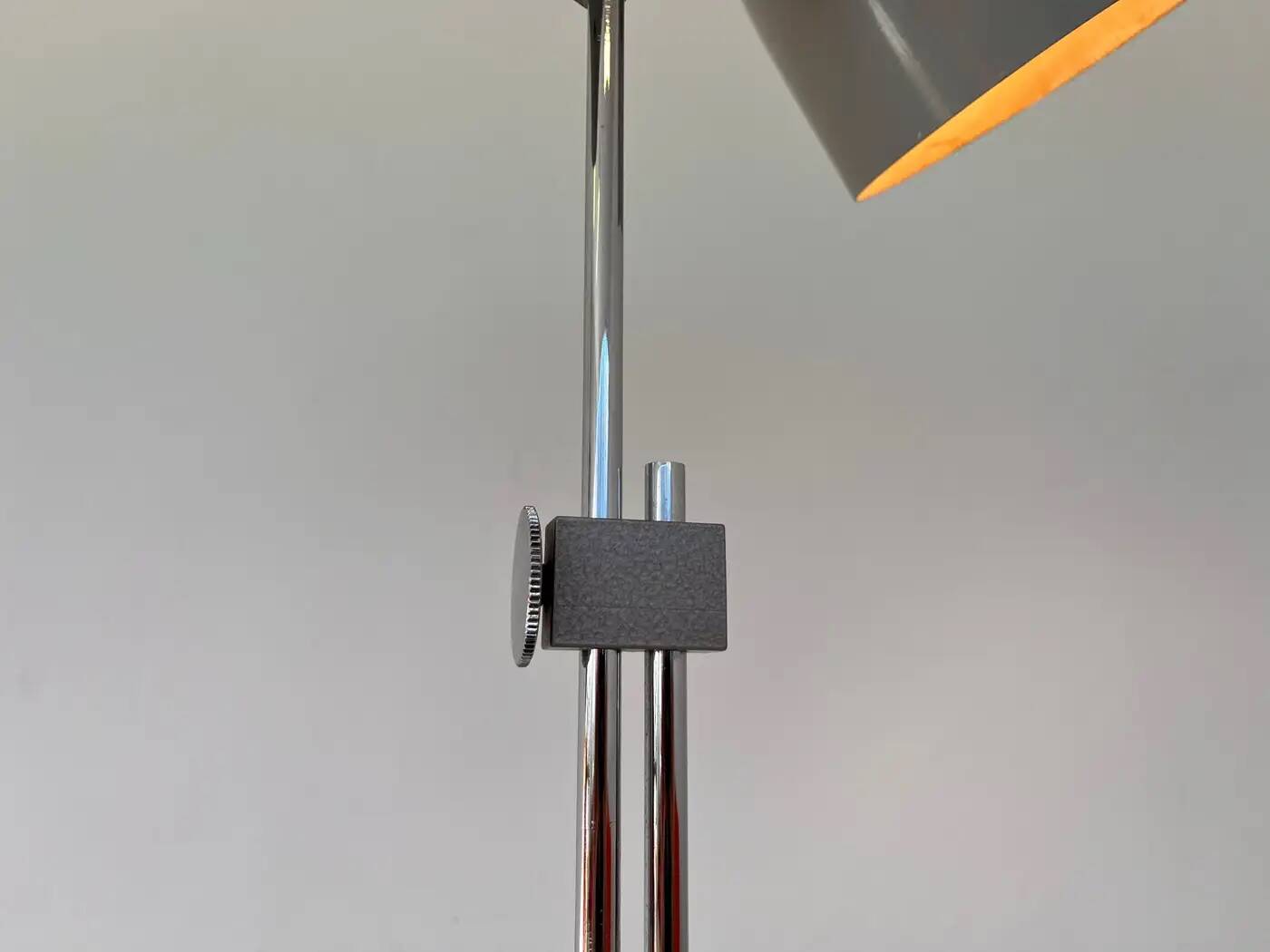 Mid-century grey adjustable table lamp by Napako, 1970s