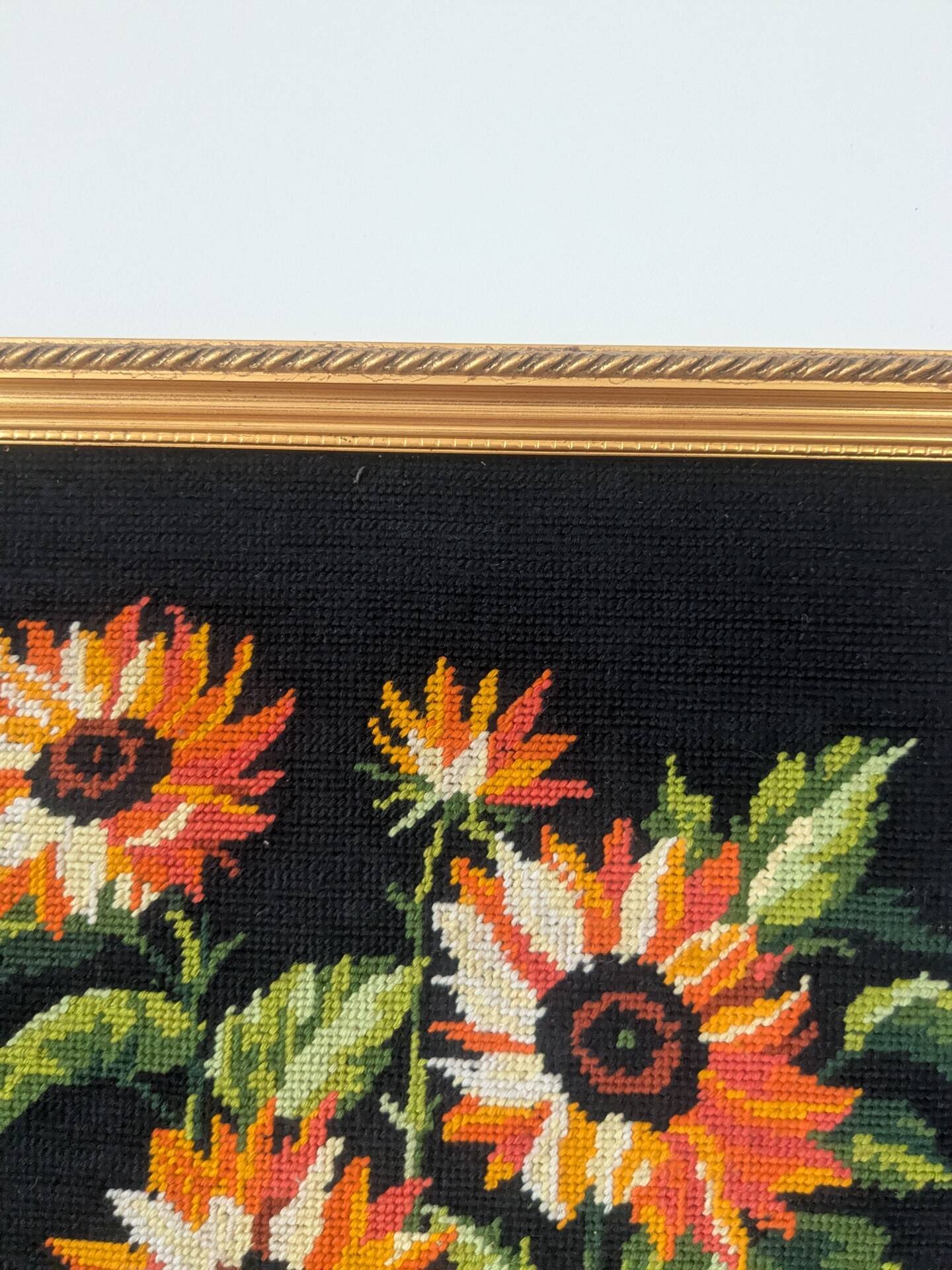Vintage sunflower tapestry