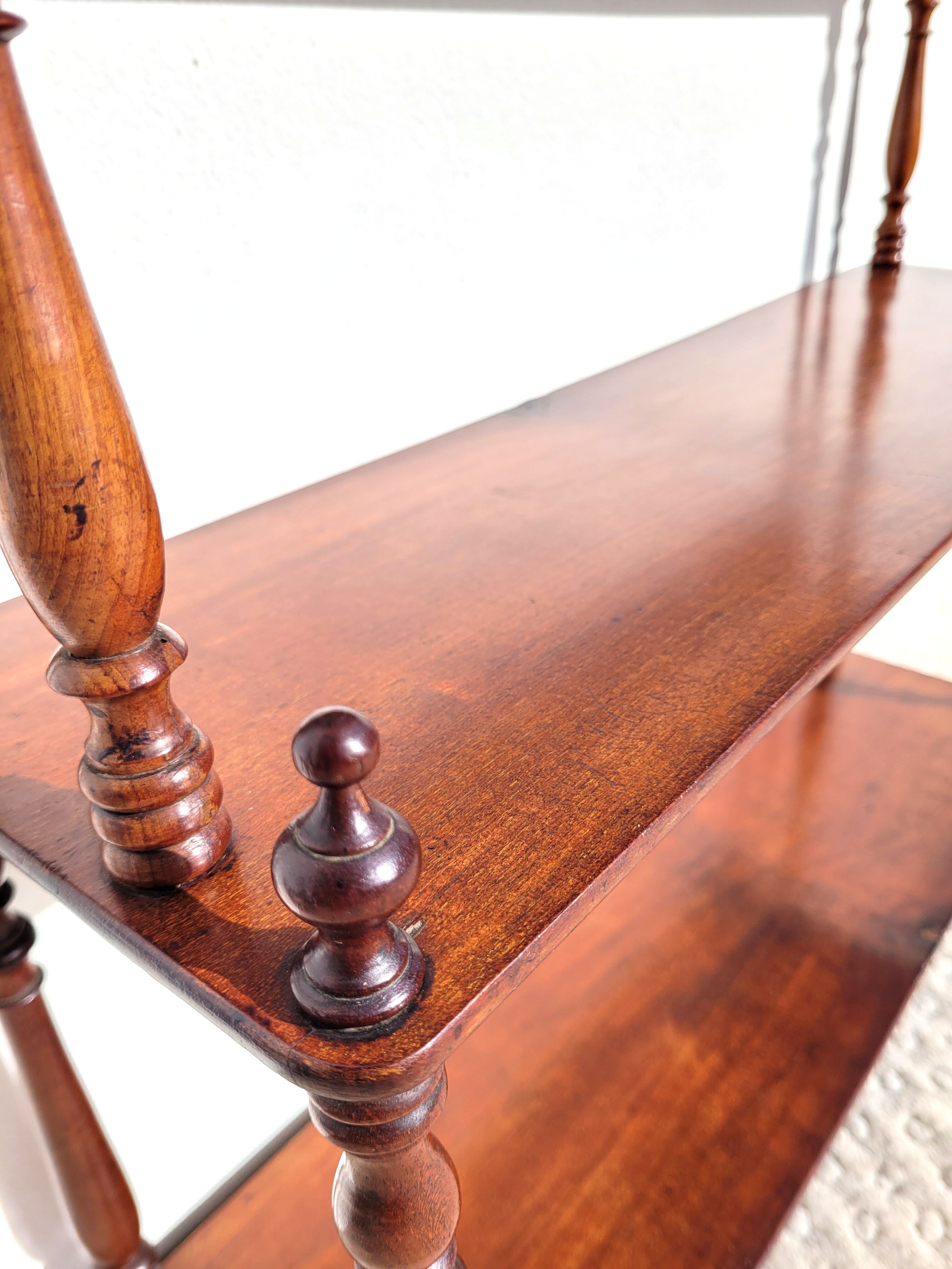 Mahogany wall shelf 1900
