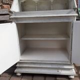 White patinated wooden sideboard