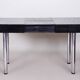Bauhaus Extendable Dining Table in Oak Veneer and Chrome, 1930s