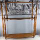 Turned wooden shelf