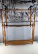 Turned wooden shelf