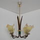 Mid-century Wood Chandelier 1970‘s