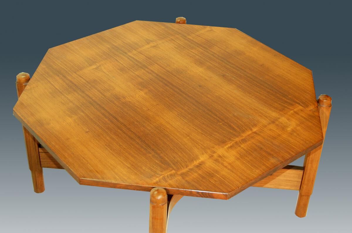 Teak coffee table, Italian design