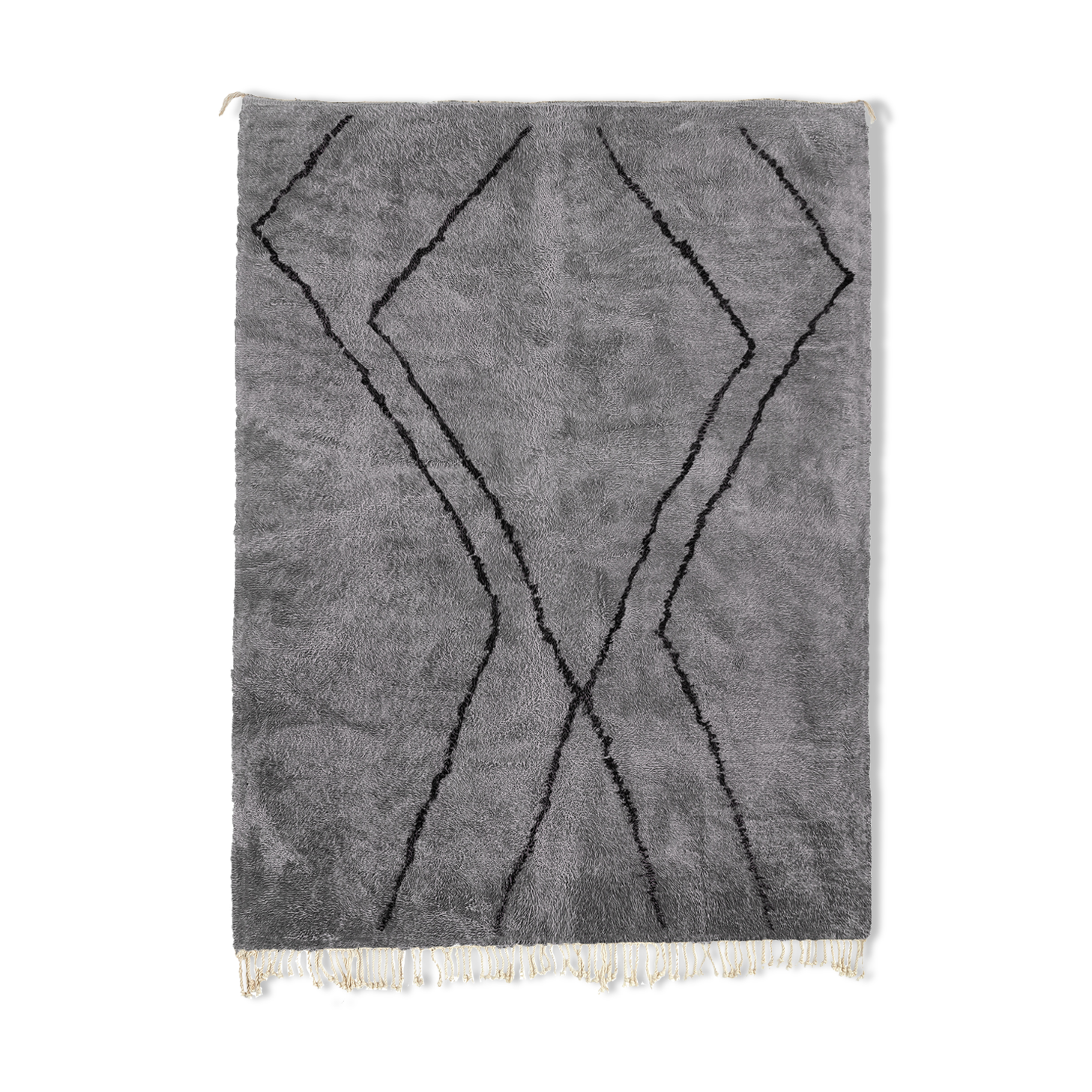 Modern Moroccan carpet grey contemporary art 150x240cm