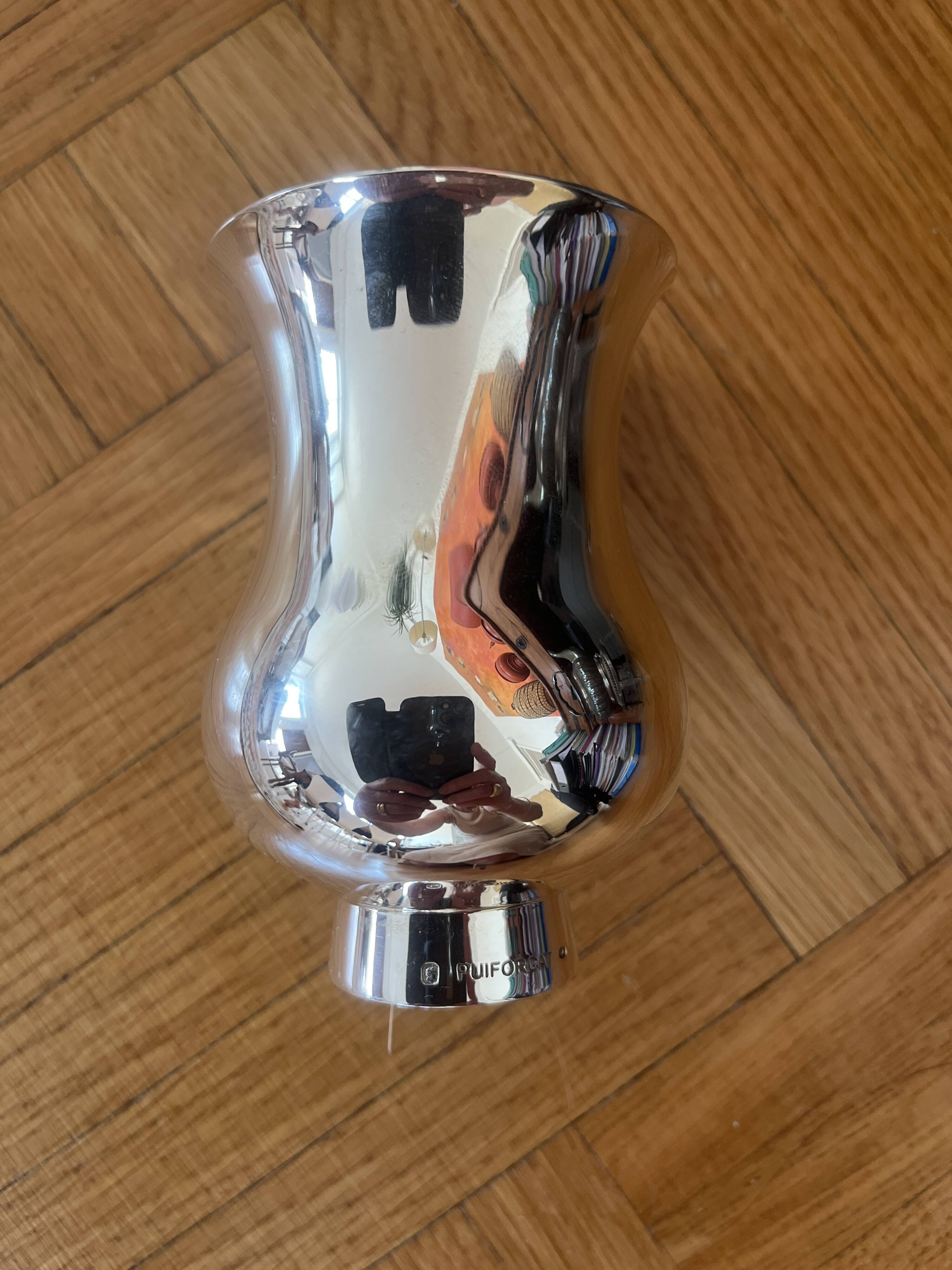 timbale à champagne Puigforcat argent massif
