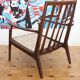 Fauteuil relax vintage en bois de style scandinave, 1950