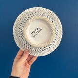 Openwork white ceramic bowl - Elegant and timeless centerpiece