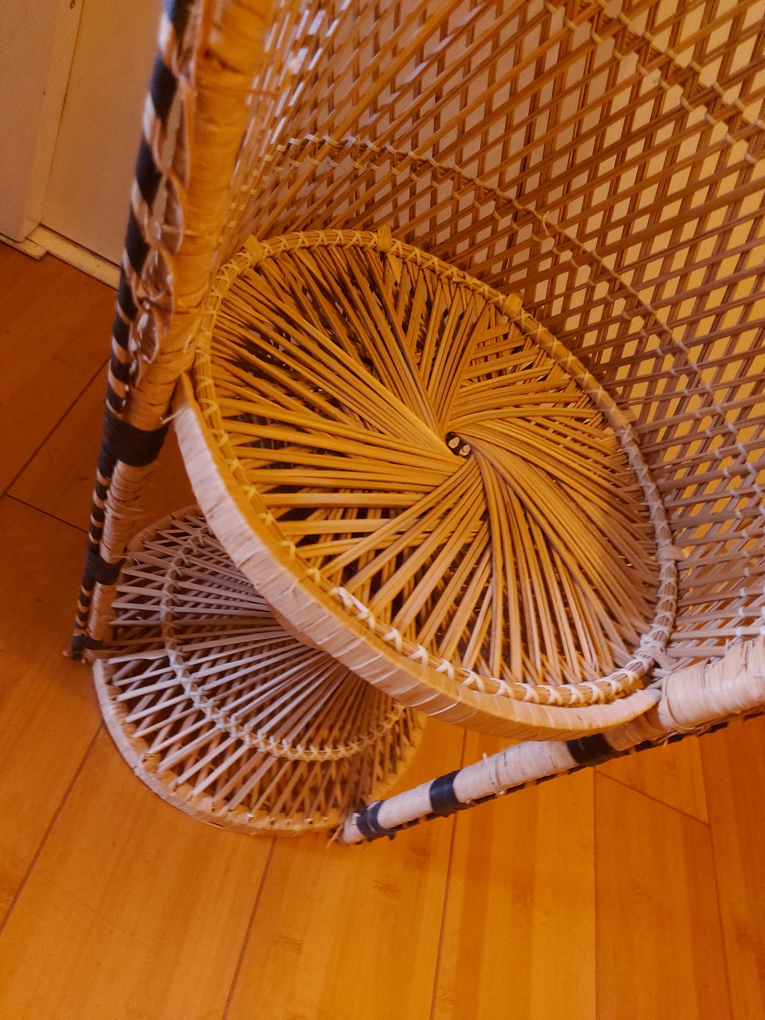 Emmanuel rattan armchair for children