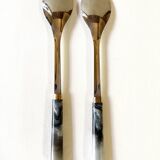 Couverts de service en inox et bakélite, Guy Degrenne