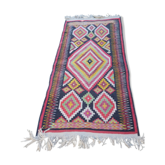 Berber kilim in hand-woven wool 120x260cm