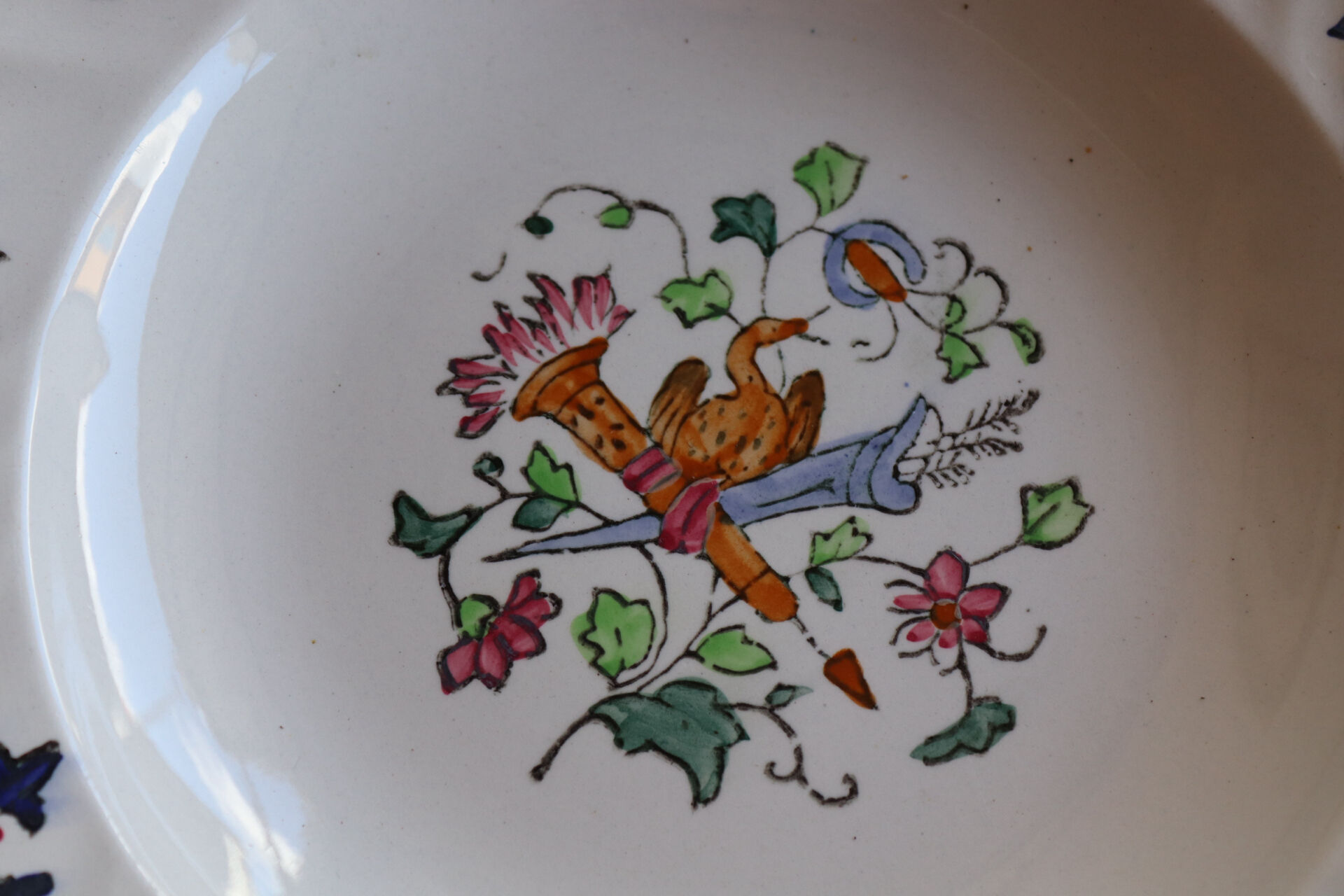 Set of 6 Longwy plates model Rouen