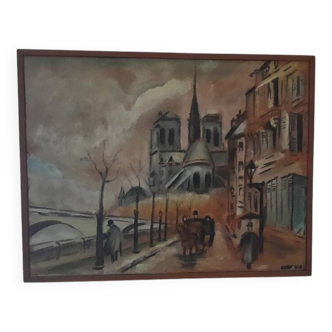 Painting Notre-Dame Paris