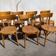 Série de 7 chaises bistrot vintage
