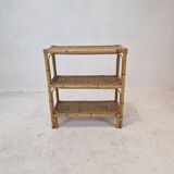 Italian Bamboo and Rattan Credenza, 1970s
