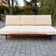Canapé daybed en noyer et tissu bouclé par jitona sobeslav, vintage tchèque 1960s