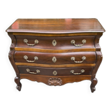 Louis XV style curved chest of drawers