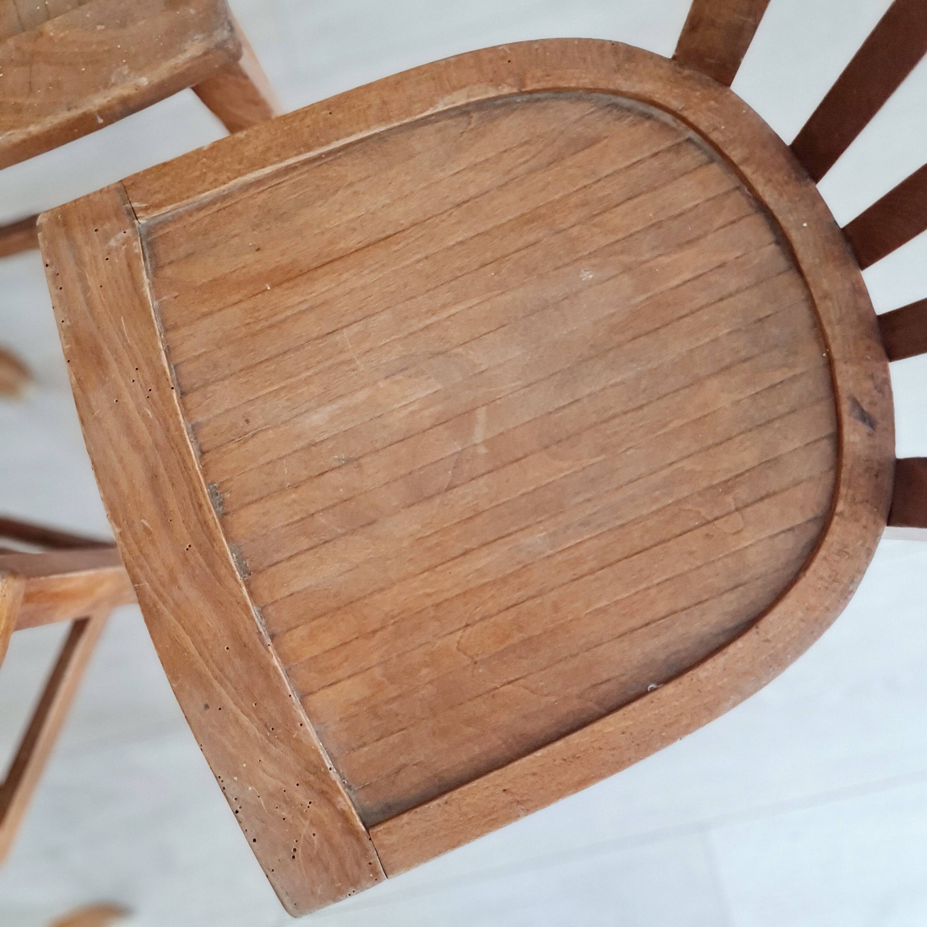 4 bistro chairs, 1940s