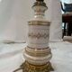 Lot including 2 oil lamps from the 19th century, equipped with their electric wire.