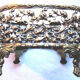 Small table jardiniere, cobalt blue crystal and napoleon iii gilded bronze support